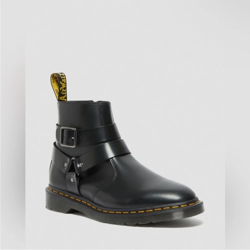 DR. MARTENS JAIMES LEATHER HARNESS CHELSEA BOOTS - Picture 3 of 15